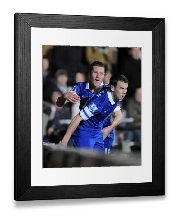 Framed Print : Coleman and McCarthy: Everton's Unstoppable Duo Celebrate Goal Against Swansea City (22-12-2013) Framed Print : Coleman and McCarthy: Everton's Unstoppable Duo Celebrate Goal Against Swansea City (22-12-2013)