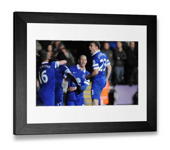 Framed Print : Seamus Coleman's Stunner: Everton's Winning Goal Against Swansea City (22-12-2013) Framed Print : Seamus Coleman's Stunner: Everton's Winning Goal Against Swansea City (22-12-2013)
