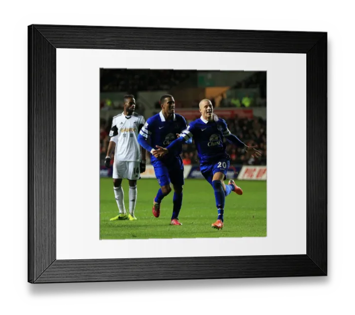 Framed Print : Ross Barkley's Double Strike: Everton's Exhilarating 2-1 Win Against Swansea City (December 22, 2013) Framed Print : Ross Barkley's Double Strike: Everton's Exhilarating 2-1 Win Against Swansea City (December 22, 2013)