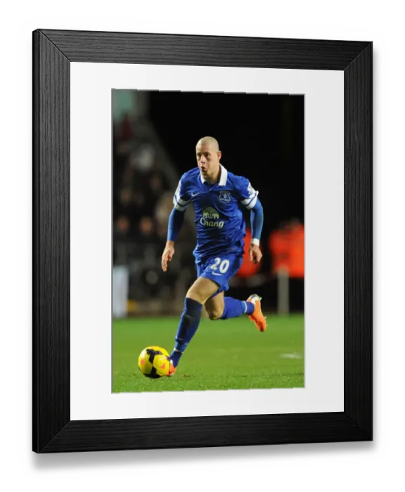 Framed Print : Ross Barkley's Game-Winning Goal: Everton's Triumph over Swansea City in the Barclays Premier League (December 22, 2013)