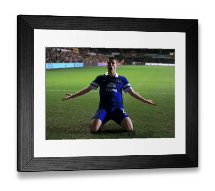 Framed Print : Seamus Coleman's Stunner: Everton's Game-Winning Goal vs. Swansea City (December 22, 2013)