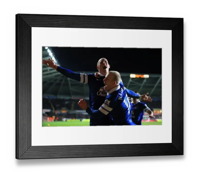 Framed Print : Ross Barkley's Double Stunner: Thrilling 2-1 Win for Everton over Swansea City (December 22, 2013) Framed Print : Ross Barkley's Double Stunner: Thrilling 2-1 Win for Everton over Swansea City (December 22, 2013)