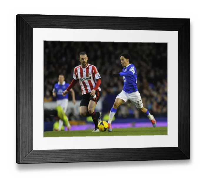 Framed Print : Battling for Supremacy: Pienaar vs. Fletcher in Everton vs. Sunderland's Intense Barclays Premier League Clash at Goodison Park (December 26, 2013: Everton 0 - Sunderland 1) Framed Print : Battling for Supremacy: Pienaar vs. Fletcher in Everton vs. Sunderland's Intense Barclays Premier League Clash at Goodison Park (December 26, 2013: Everton 0 - Sunderland 1)
