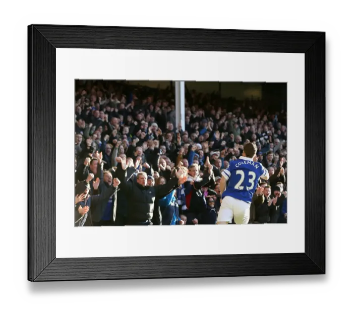 Framed Print : Seamus Coleman's Goal: Everton's Victory over Southampton in the Premier League (December 29, 2013) Framed Print : Seamus Coleman's Goal: Everton's Victory over Southampton in the Premier League (December 29, 2013)