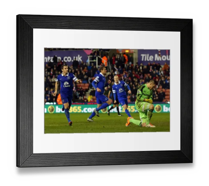Framed Print : Leighton Baines Scores Dramatic Equalizer: Stoke City 1-1 Everton (January 1, 2014) Framed Print : Leighton Baines Scores Dramatic Equalizer: Stoke City 1-1 Everton (January 1, 2014)