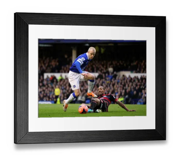 Framed Print : Steven Naismith vs. Karl Henry: Everton's Dominance over Queens Park Rangers in FA Cup Third Round (4-0) Framed Print : Steven Naismith vs. Karl Henry: Everton's Dominance over Queens Park Rangers in FA Cup Third Round (4-0)