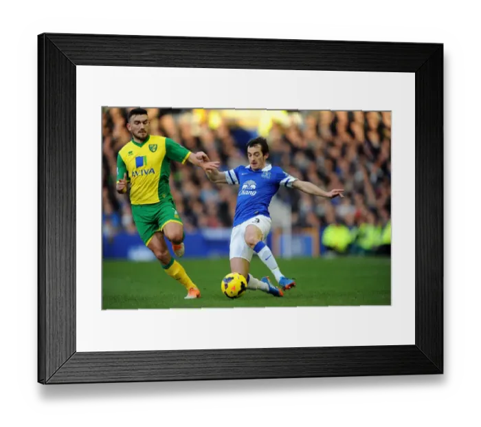 Framed Print : Battle at Goodison Park: Leighton Baines vs. Robert Snodgrass - A Football Rivalry Unfolds Framed Print : Battle at Goodison Park: Leighton Baines vs. Robert Snodgrass - A Football Rivalry Unfolds