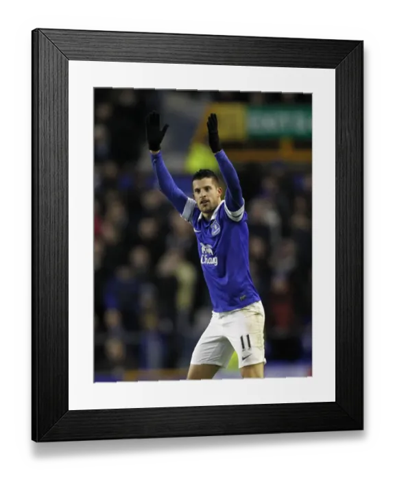 Framed Print : Mirallas Double: Everton's Triumph over Norwich City (11-01-2014, Goodison Park)