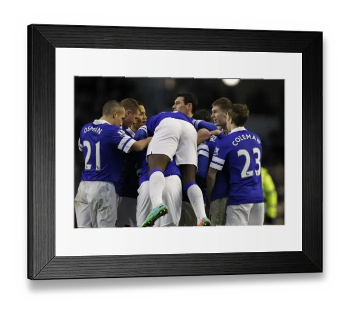 Framed Print : Mirallas Double: Everton's 2-0 Victory Over Norwich City (January 11, 2014, Goodison Park) Framed Print : Mirallas Double: Everton's 2-0 Victory Over Norwich City (January 11, 2014, Goodison Park)