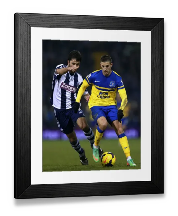 Framed Print : Clash at The Hawthorns: Mirallas vs. Yacob - Everton vs. West Bromwich Albion, Premier League (20-01-2014) Framed Print : Clash at The Hawthorns: Mirallas vs. Yacob - Everton vs. West Bromwich Albion, Premier League (20-01-2014)