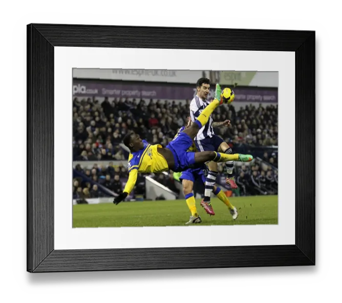 Framed Print : Everton's Lukaku Unleashes Epic Overhead Kick vs. West Bromwich Albion (20-01-2014) Framed Print : Everton's Lukaku Unleashes Epic Overhead Kick vs. West Bromwich Albion (20-01-2014)