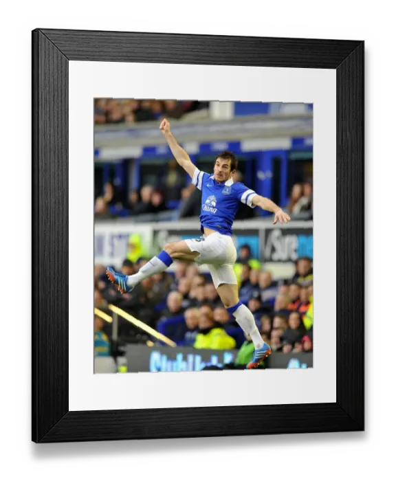 Framed Print : Everton's Triumph: Leighton Baines in Action against Aston Villa (01-02-2014, Goodison Park) Framed Print : Everton's Triumph: Leighton Baines in Action against Aston Villa (01-02-2014, Goodison Park)