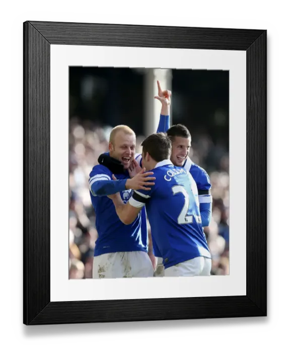 Framed Print : Steven Naismith's Brace: Everton's FA Cup Fifth Round Triumph over Swansea City (16-02-2014)