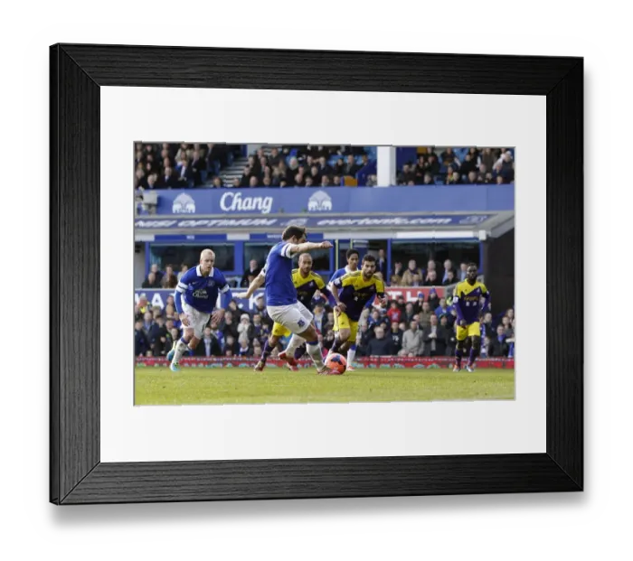 Framed Print : Leighton Baines Scores the Penalty: Everton's Game-Changing Goal in FA Cup Fifth Round vs Swansea City (16-02-2014) Framed Print : Leighton Baines Scores the Penalty: Everton's Game-Changing Goal in FA Cup Fifth Round vs Swansea City (16-02-2014)