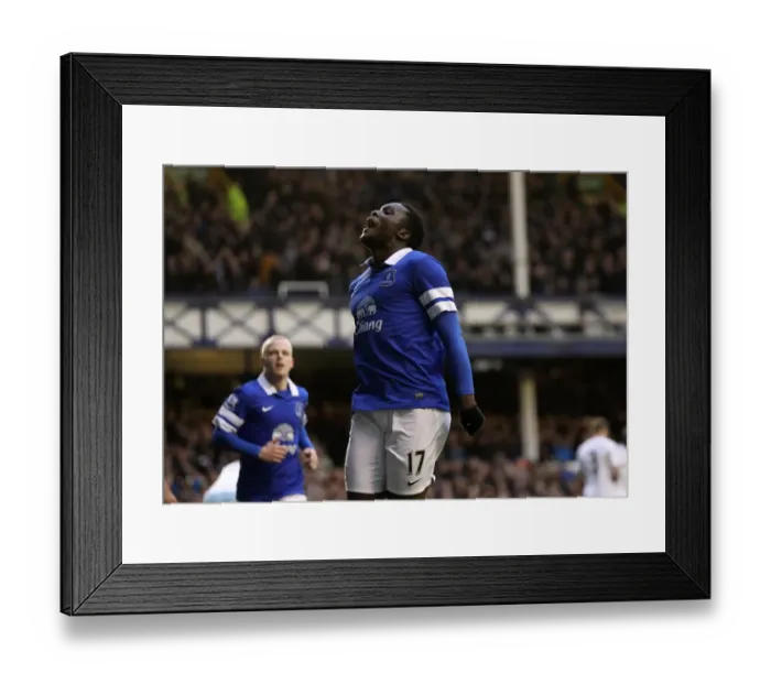 Framed Print : Romelu Lukaku's Thrilling Goal: Everton's Premier League Triumph over West Ham United (01-03-2014) Framed Print : Romelu Lukaku's Thrilling Goal: Everton's Premier League Triumph over West Ham United (01-03-2014)