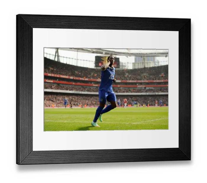 Framed Print : Romelu Lukaku Scores First FA Cup Goal for Everton Against Arsenal at Emirates Stadium (6-03-2014) Framed Print : Romelu Lukaku Scores First FA Cup Goal for Everton Against Arsenal at Emirates Stadium (6-03-2014)