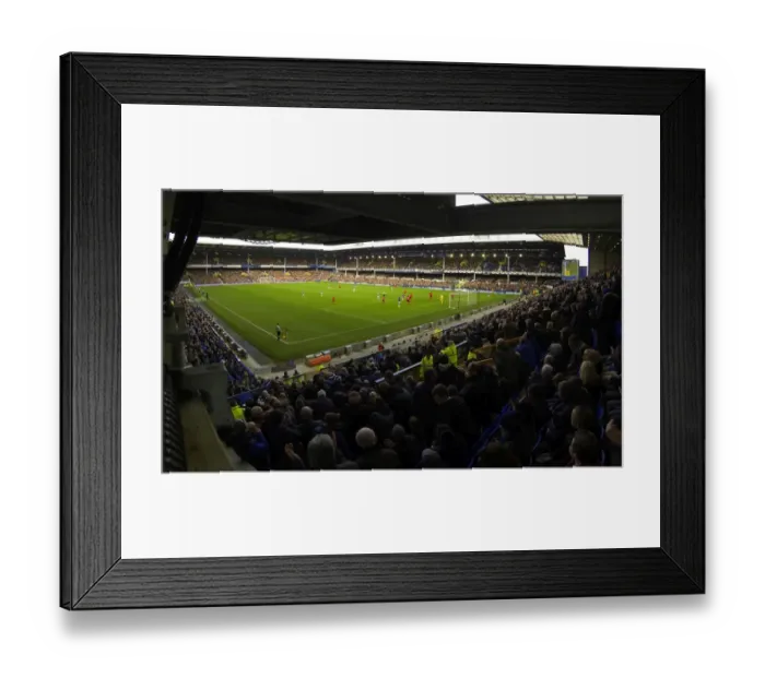 Framed Print : Everton vs. Cardiff City: A Battle in the Premier League at Goodison Park (15-03-2014): Everton Takes a 2-1 Victory