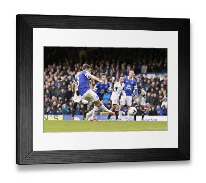 Framed Print : Leighton Baines Penalty: Thrilling 3-2 Everton Victory Over Swansea City (Barclays Premier League, Goodison Park, 22-03-2014) Framed Print : Leighton Baines Penalty: Thrilling 3-2 Everton Victory Over Swansea City (Barclays Premier League, Goodison Park, 22-03-2014)