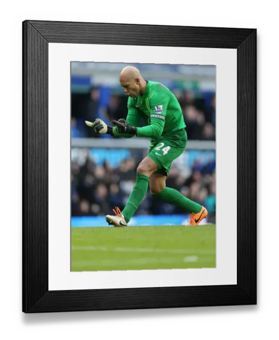Framed Print : Tim Howard's Triumph: Everton's Thrilling 3-2 Victory Over Swansea City (22-03-2014, Goodison Park) Framed Print : Tim Howard's Triumph: Everton's Thrilling 3-2 Victory Over Swansea City (22-03-2014, Goodison Park)