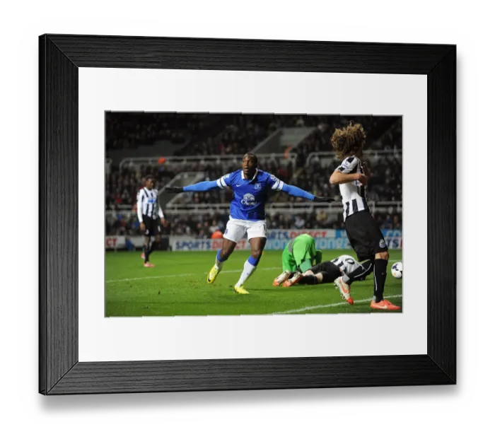 Framed Print : Romelu Lukaku's Double: Everton's 3-0 Triumph over Newcastle United (BPL: Everton vs. Newcastle United, St. James Park, 25-03-2014) Framed Print : Romelu Lukaku's Double: Everton's 3-0 Triumph over Newcastle United (BPL: Everton vs. Newcastle United, St. James Park, 25-03-2014)