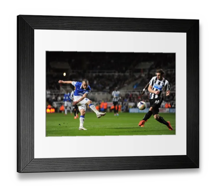 Framed Print : Everton's Triumph: Osman Scores Third in Dominant 3-0 Win Over Newcastle United (25-03-2014, St. James Park)