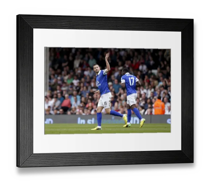 Framed Print : Mirallas Scores Everton's Second: Fulham 1-Everton 3 (BPL, Craven Cottage, 30-03-2014) Framed Print : Mirallas Scores Everton's Second: Fulham 1-Everton 3 (BPL, Craven Cottage, 30-03-2014)