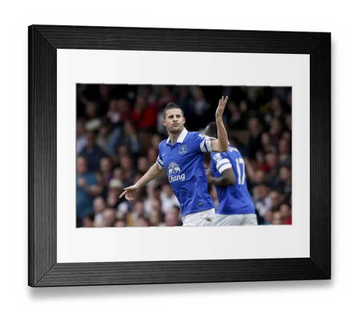 Framed Print : Mirallas's Strike: Everton Soars Past Fulham 3-1 (Premier League, March 30, 2014) Framed Print : Mirallas's Strike: Everton Soars Past Fulham 3-1 (Premier League, March 30, 2014)