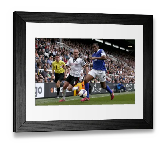 Framed Print : Distin's Triumph: Everton's 3-1 Victory over Fulham (30-03-2014) - Distin vs. Kasami Framed Print : Distin's Triumph: Everton's 3-1 Victory over Fulham (30-03-2014) - Distin vs. Kasami
