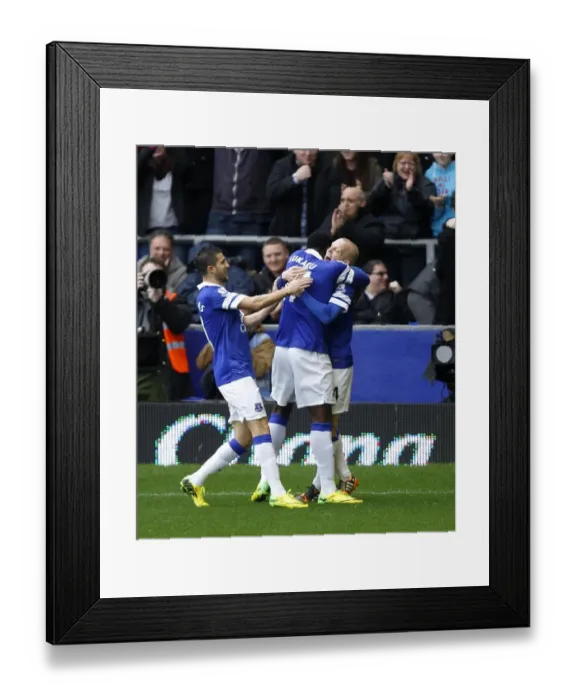 Framed Print : Glory Days: Naismith and Lukaku's Unforgettable Opening Goal - Everton 3-0 Arsenal (06-04-2014) Framed Print : Glory Days: Naismith and Lukaku's Unforgettable Opening Goal - Everton 3-0 Arsenal (06-04-2014)