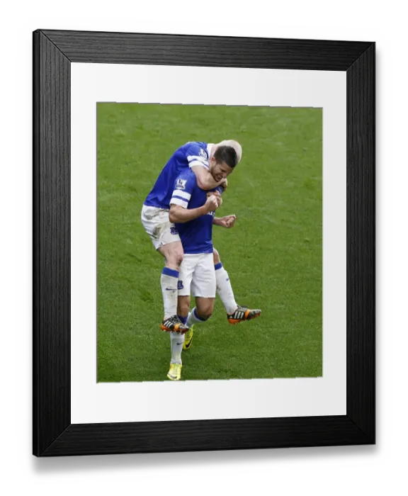 Framed Print : Triumphant Everton: Mirallas, Naismith, and Arteta's Own Goal - Everton's Historic 3-0 Victory over Arsenal (2014): Mirallas and Naismith Celebrate, Arteta Scores Own Goal Framed Print : Triumphant Everton: Mirallas, Naismith, and Arteta's Own Goal - Everton's Historic 3-0 Victory over Arsenal (2014): Mirallas and Naismith Celebrate, Arteta Scores Own Goal