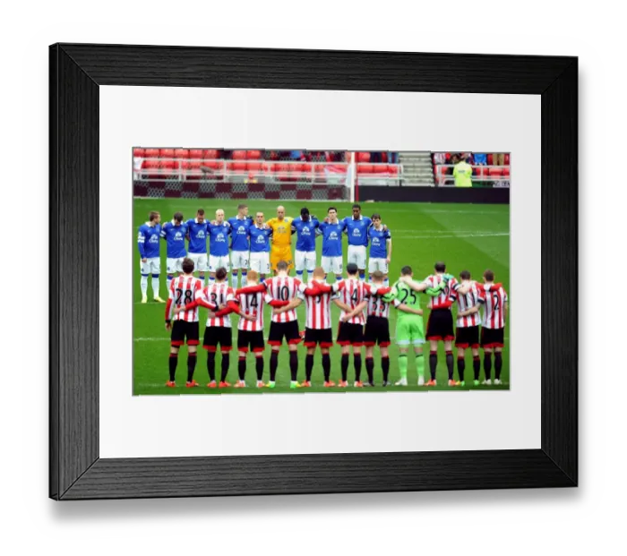 Framed Print : Everton's Victory at Sunderland's Stadium of Light: A Moment of Silence for Hillsborough (April 12, 2014) Framed Print : Everton's Victory at Sunderland's Stadium of Light: A Moment of Silence for Hillsborough (April 12, 2014)