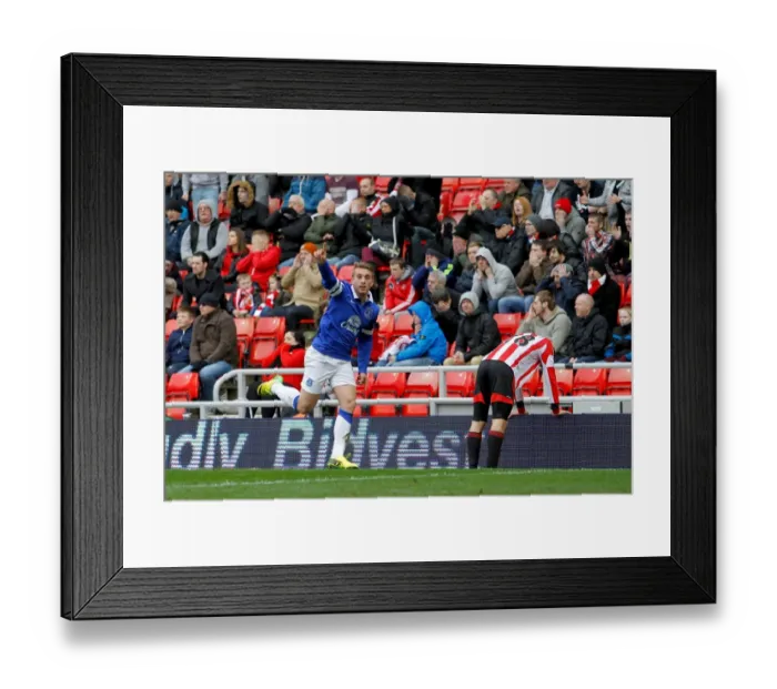 Framed Print : Deulofeu's Strike: Everton's Triumph at Sunderland's Stadium of Light (April 12, 2014, Barclays Premier League) Framed Print : Deulofeu's Strike: Everton's Triumph at Sunderland's Stadium of Light (April 12, 2014, Barclays Premier League)