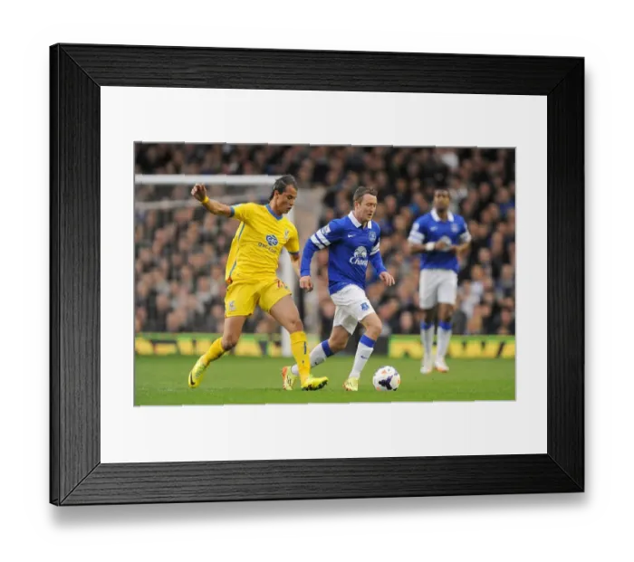 Framed Print : Battle for the Ball: McGeady vs. Chamakh - Everton vs. Crystal Palace, Premier League Rivalry (16-04-2014) Framed Print : Battle for the Ball: McGeady vs. Chamakh - Everton vs. Crystal Palace, Premier League Rivalry (16-04-2014)