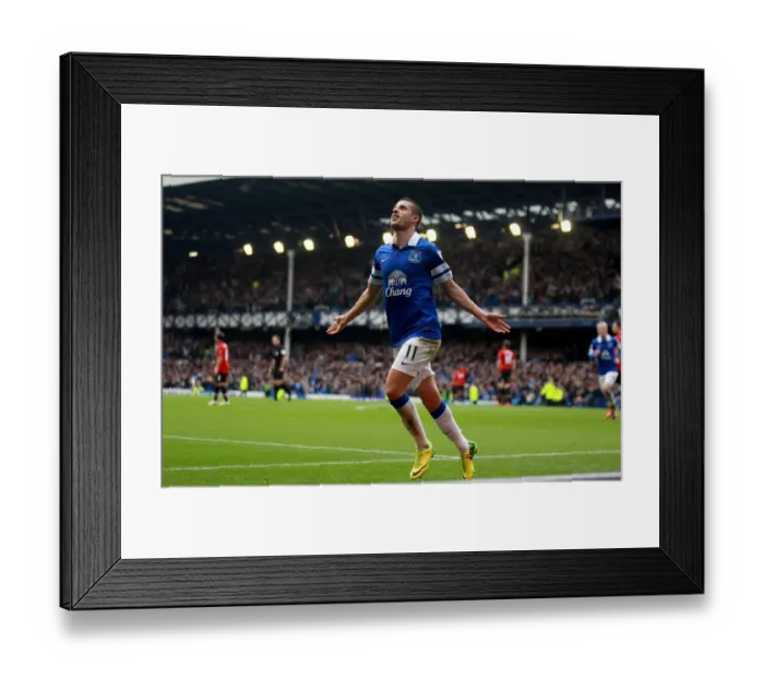 Framed Print : Mirallas Double: Everton's Triumph over Manchester United in the Premier League (21-04-2014) Framed Print : Mirallas Double: Everton's Triumph over Manchester United in the Premier League (21-04-2014)