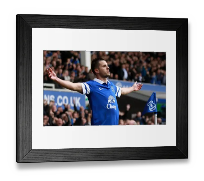 Framed Print : Mirallas Strikes Again: Everton's Victory Moment vs. Manchester United (April 21, 2014) Framed Print : Mirallas Strikes Again: Everton's Victory Moment vs. Manchester United (April 21, 2014)