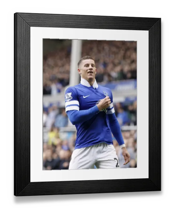 Framed Print : Bittersweet Victory: Ross Barkley's Goal in Everton's 3-2 Loss to Manchester City (May 3, 2014)