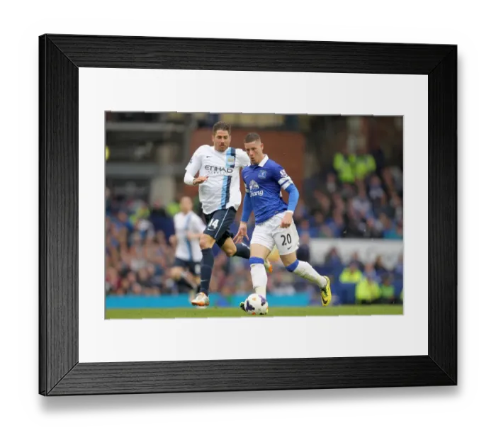 Framed Print : Battling for Supremacy: Ross Barkley vs. Javi Garcia - Everton vs. Manchester City (3-2 in favor of Manchester City, Goodison Park, 03-05-2014) Framed Print : Battling for Supremacy: Ross Barkley vs. Javi Garcia - Everton vs. Manchester City (3-2 in favor of Manchester City, Goodison Park, 03-05-2014)