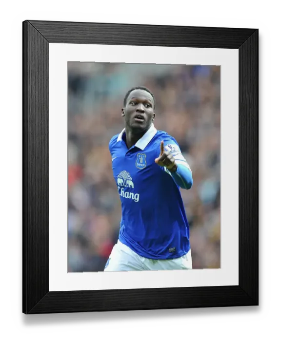 Framed Print : Romelu Lukaku Scores Everton's Second Goal Against Hull City (11-05-2014, KC Stadium) Framed Print : Romelu Lukaku Scores Everton's Second Goal Against Hull City (11-05-2014, KC Stadium)