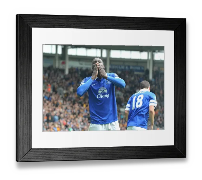 Framed Print : Everton's Lukaku Scores Double: 2-0 Victory Over Hull City (May 11, 2014) Framed Print : Everton's Lukaku Scores Double: 2-0 Victory Over Hull City (May 11, 2014)
