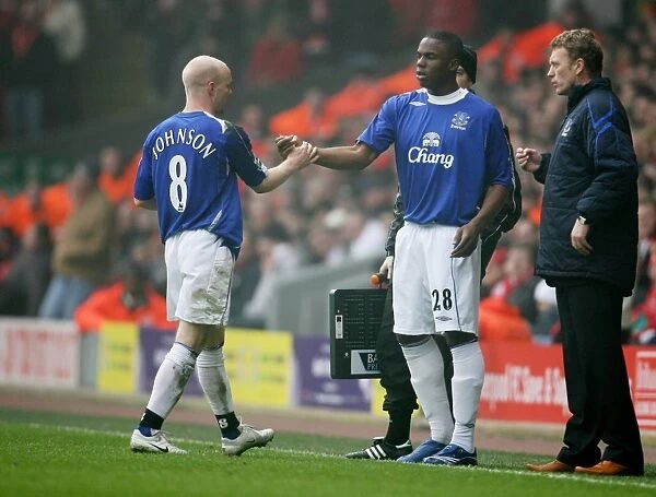 AJ and Victor. Andrew Johnson is replaced by Victor Anichebe