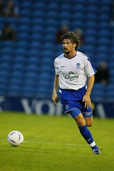 Alessandro Pistone in Action for Everton vs Burnley, Pre-Season Friendly 2004