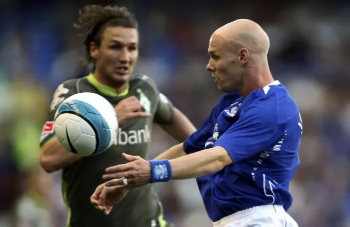 Framed Print : Andy Johnson: Everton's Powerful Striker Framed Print : Andy Johnson: Everton's Powerful Striker