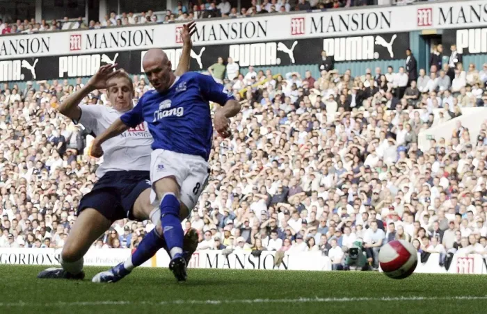 Framed Print : Andy Johnson Scores Everton's Second Goal Framed Print : Andy Johnson Scores Everton's Second Goal