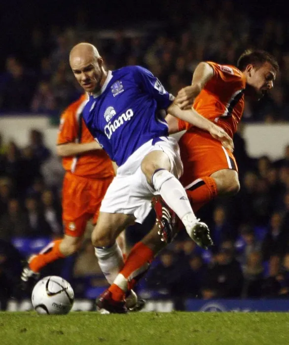 Framed Print : Andy Johnson's Controversial Penalty: Everton vs. Luton Town, Goodison Park, 24 / 10 / 06