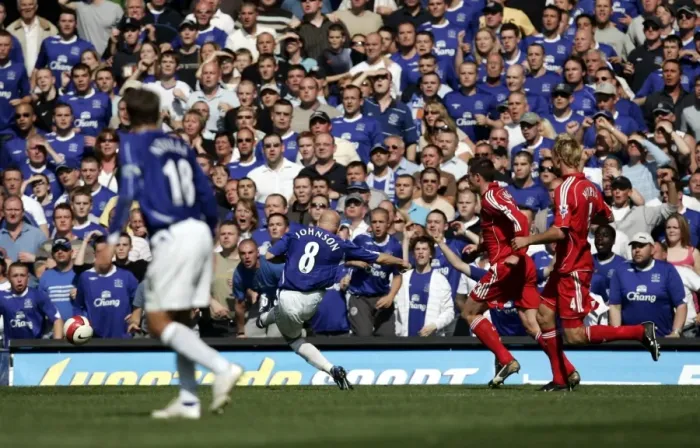 Framed Print : Andy Johnson's Historic Debut Goal: Everton's Second to a Glorious Victory Framed Print : Andy Johnson's Historic Debut Goal: Everton's Second to a Glorious Victory