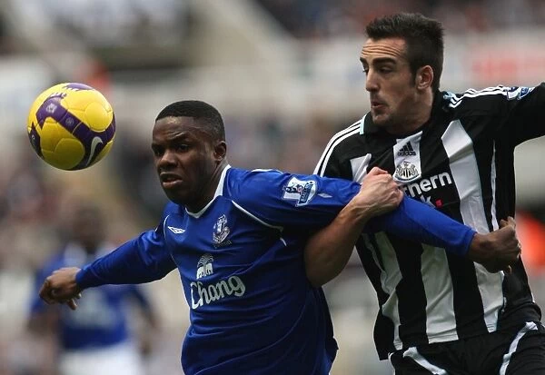 Anichebe vs Enrique: Intense Battle - Everton vs Newcastle United (08 / 09), Barclays Premier League