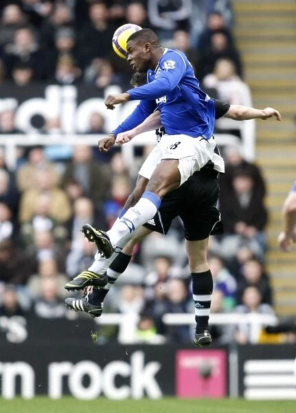 Anichebe vs Newcastle: Everton Footballer in Action during Barclays Premier League Clash, 2009