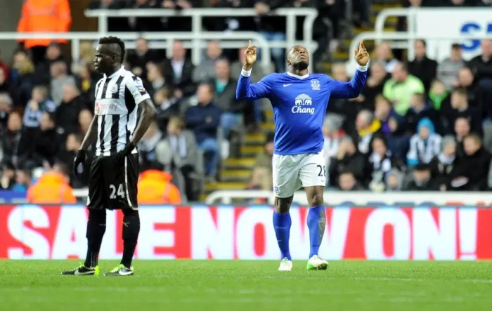 Framed Print : Anichebe's Double: Everton's Victory over Newcastle United in Premier League (02-01-2013)
