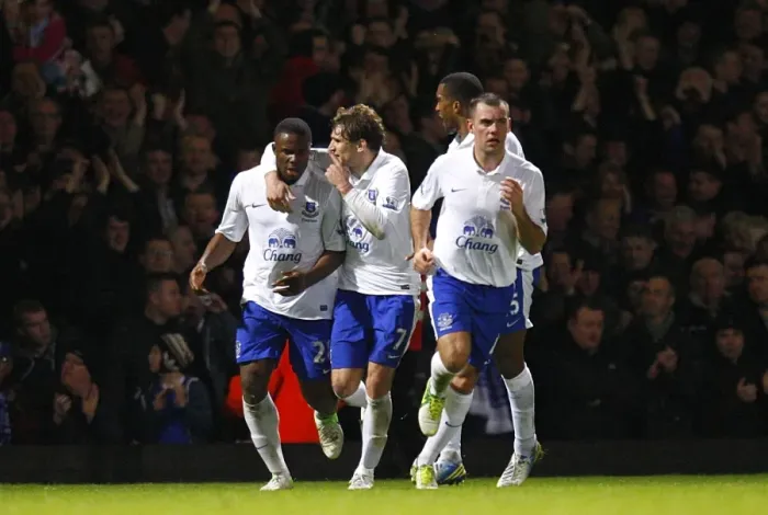 Framed Print : Anichebe's Strike: Everton's Comeback Victory at Upton Park (22-12-2012, West Ham United 1 - Everton 2, Barclays Premier League)