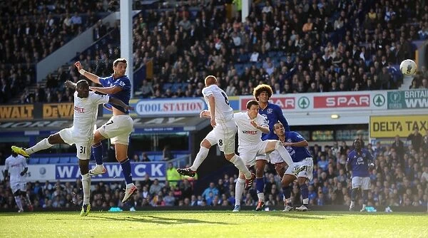 Apostolos Vellios Scores Everton's Second Goal vs. Wigan Athletic (September 17, 2011, Barclays Premier League)